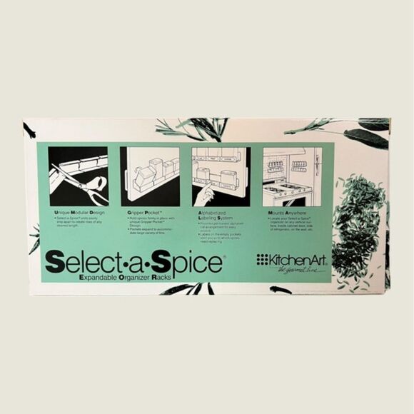 NIB Vintage KitchenArt Select-A-Spice Rack (Holds 24) - Picture 2 of 3